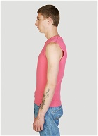 Martine Rose - Shrunken Knit Vest in Pink