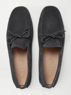 Tod's - Gommino Suede Driving Shoes - Gray