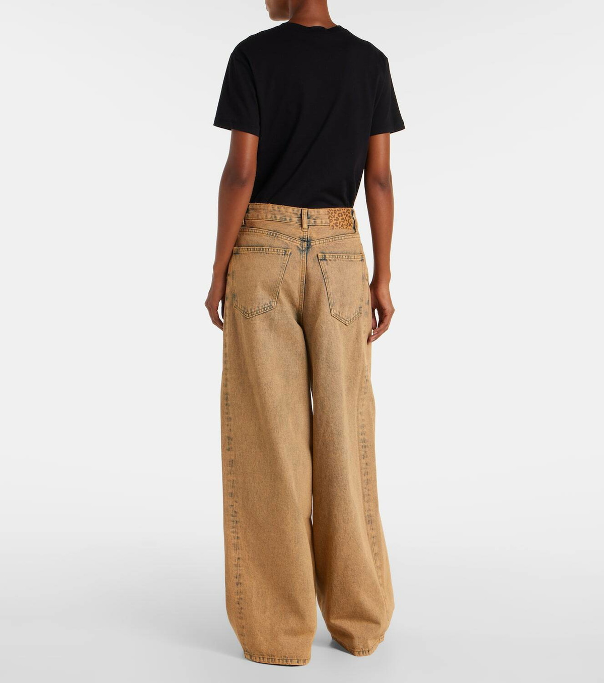 Alanui Desert Rose wide-leg jeans