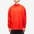 Adidas Men's Basketball Long-Sleeve T-Shirt in Red/Black