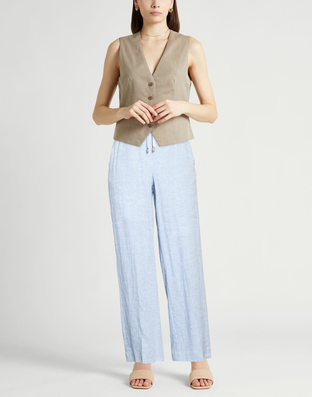 Peserico Womens Pants Light in Blue