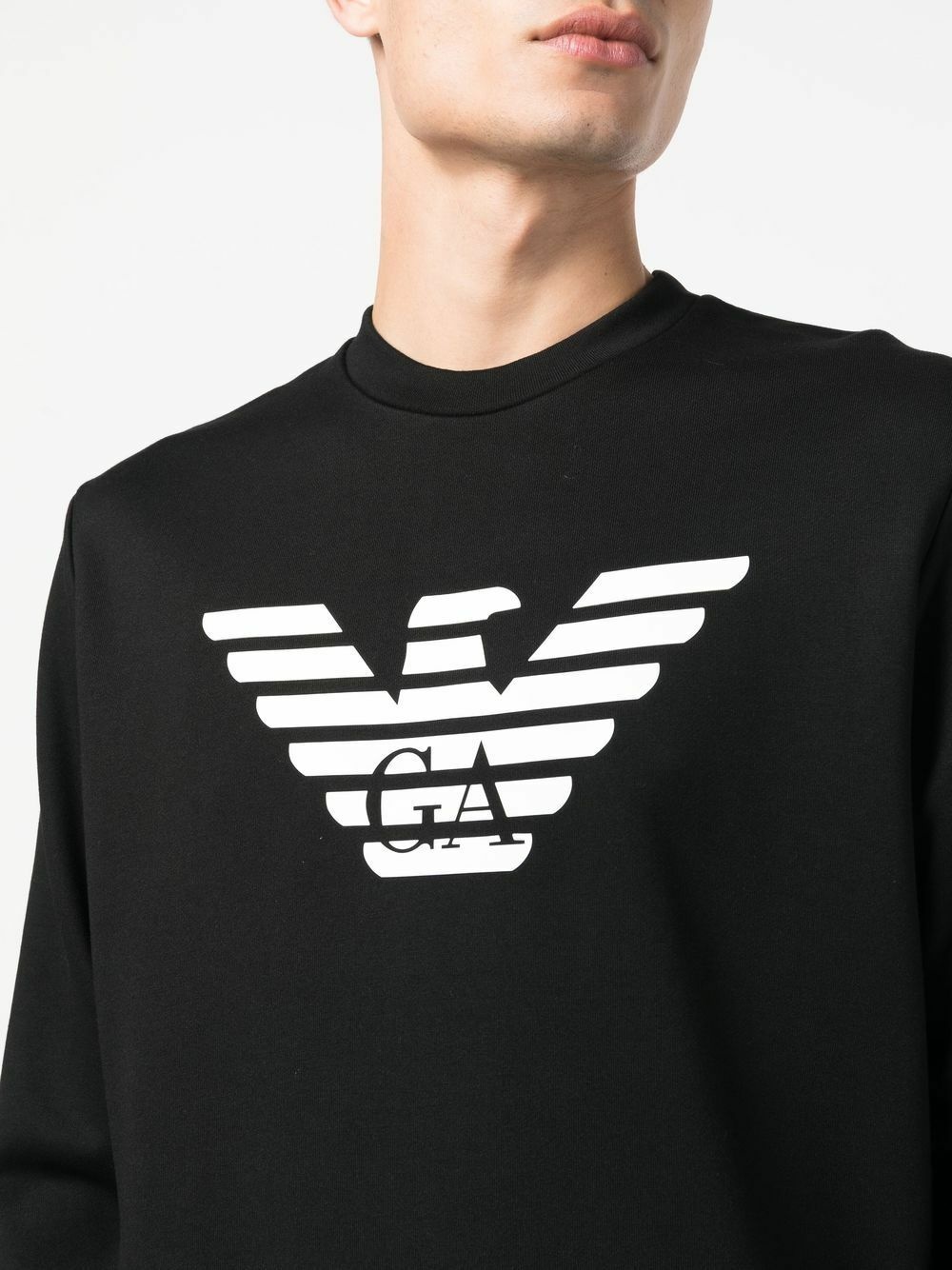 EMPORIO ARMANI - Logo Cotton Blend Sweatshirt