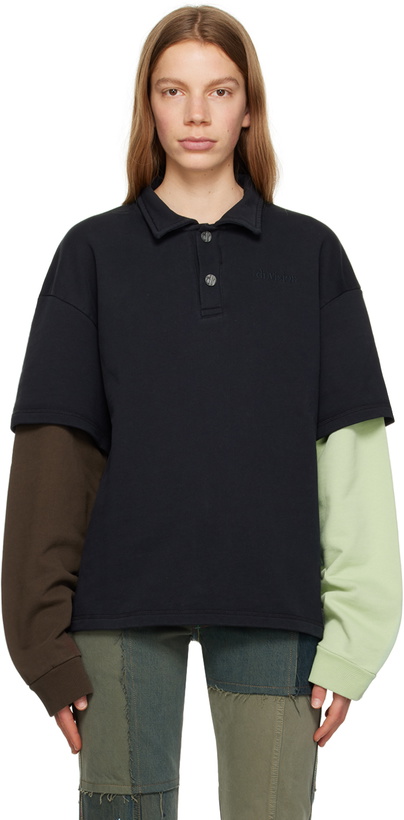 Photo: (di)vision Black Layered Polo