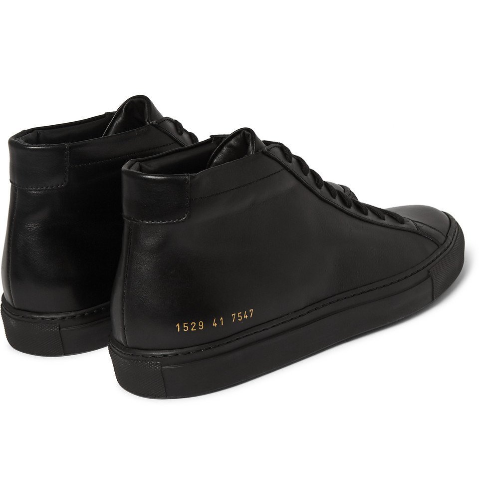 Common Projects Original Achilles Leather High Top Sneakers Men Black Common Projects