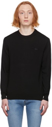 Lacoste Black Knit Sweatshirt