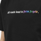 Palm Angels Men's All Roads T-Shirt in Black