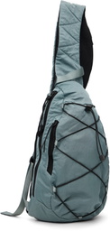 C.P. Company Blue Nylon B Crossbody Backpack
