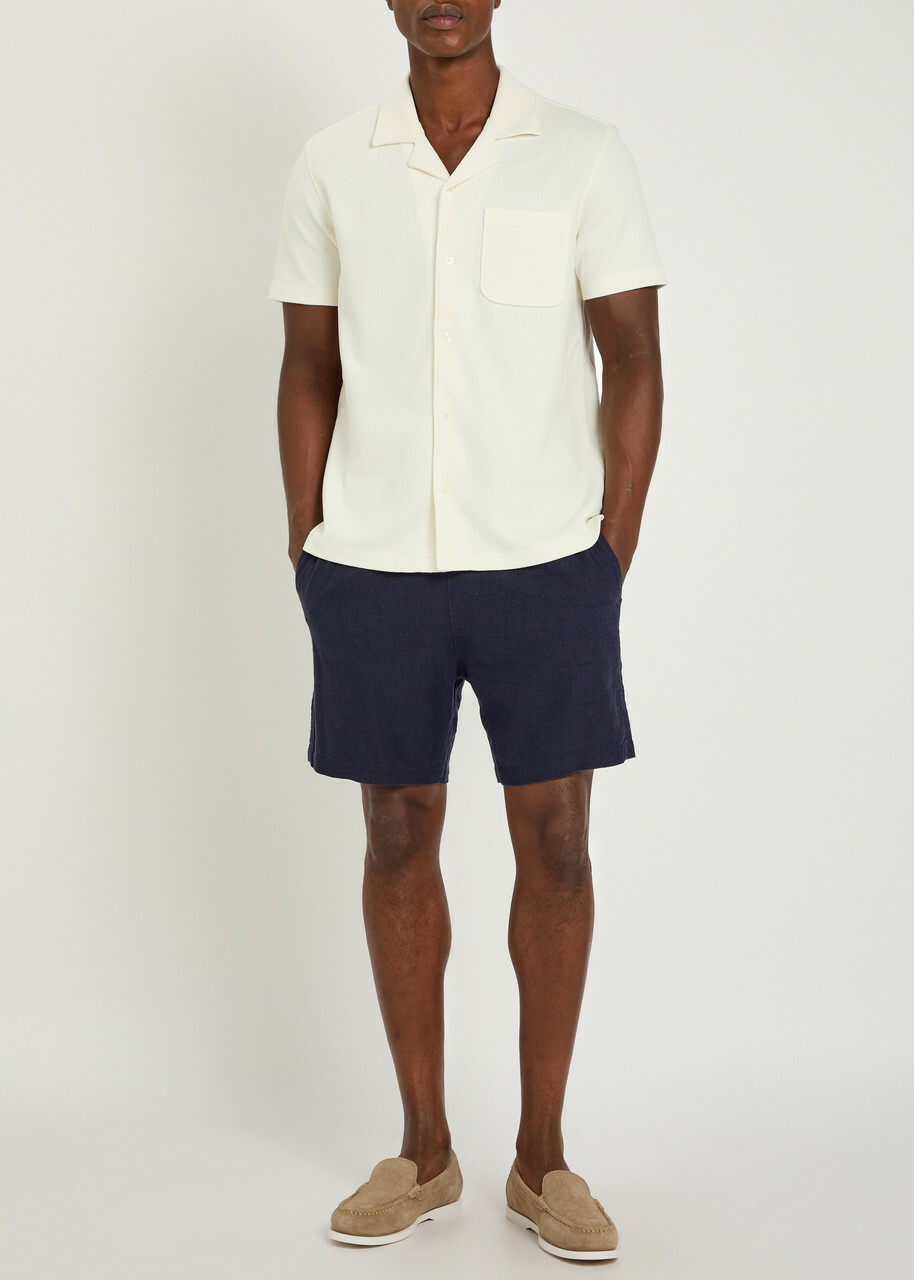Paige Elijah Woven Shorts Navy
