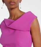 Safiyaa Farrah draped crepe top