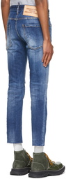 Dsquared2 Blue Cool Guy Cropped Jeans