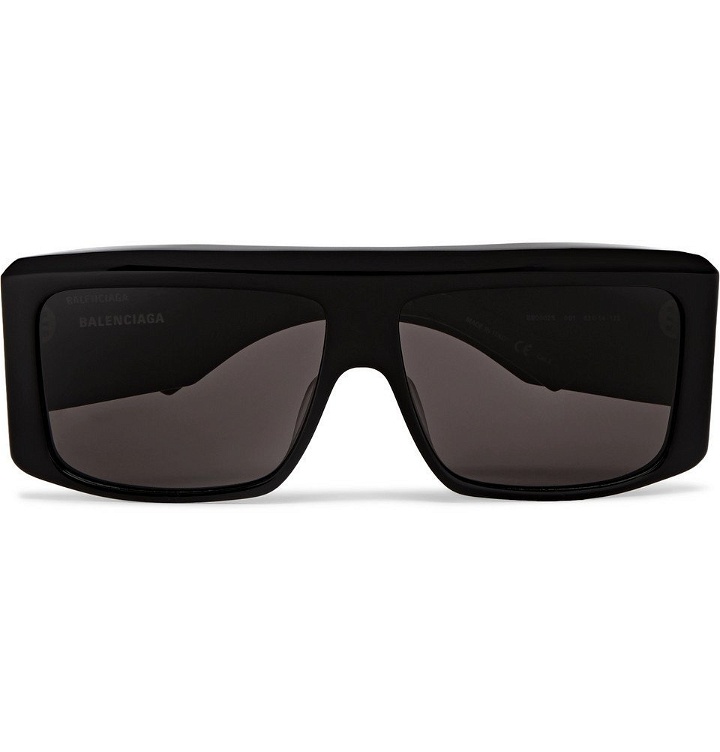 Photo: Balenciaga - Square-Frame Acetate Sunglasses - Black