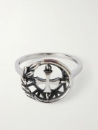 Enfants Riches Déprimés - Wreath Cross Sterling Silver Ring - Silver