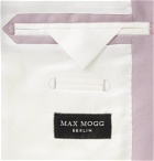 Maximilian Mogg - Double-Breasted Mohair and Wool-Blend Tuxedo Jacket - Purple