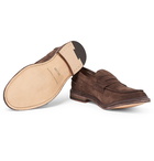 Officine Creative - Durham Suede Penny Loafers - Men - Brown