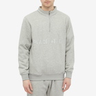 PLACES+FACES Men's Logo 1/4 Zip Sweat in Grey