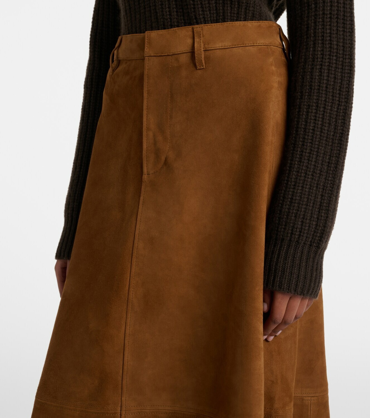 Citizens of Humanity Cassia suede midi skirt