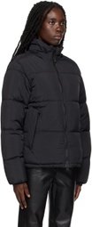 The Very Warm Black Hooded Puffer Jacket