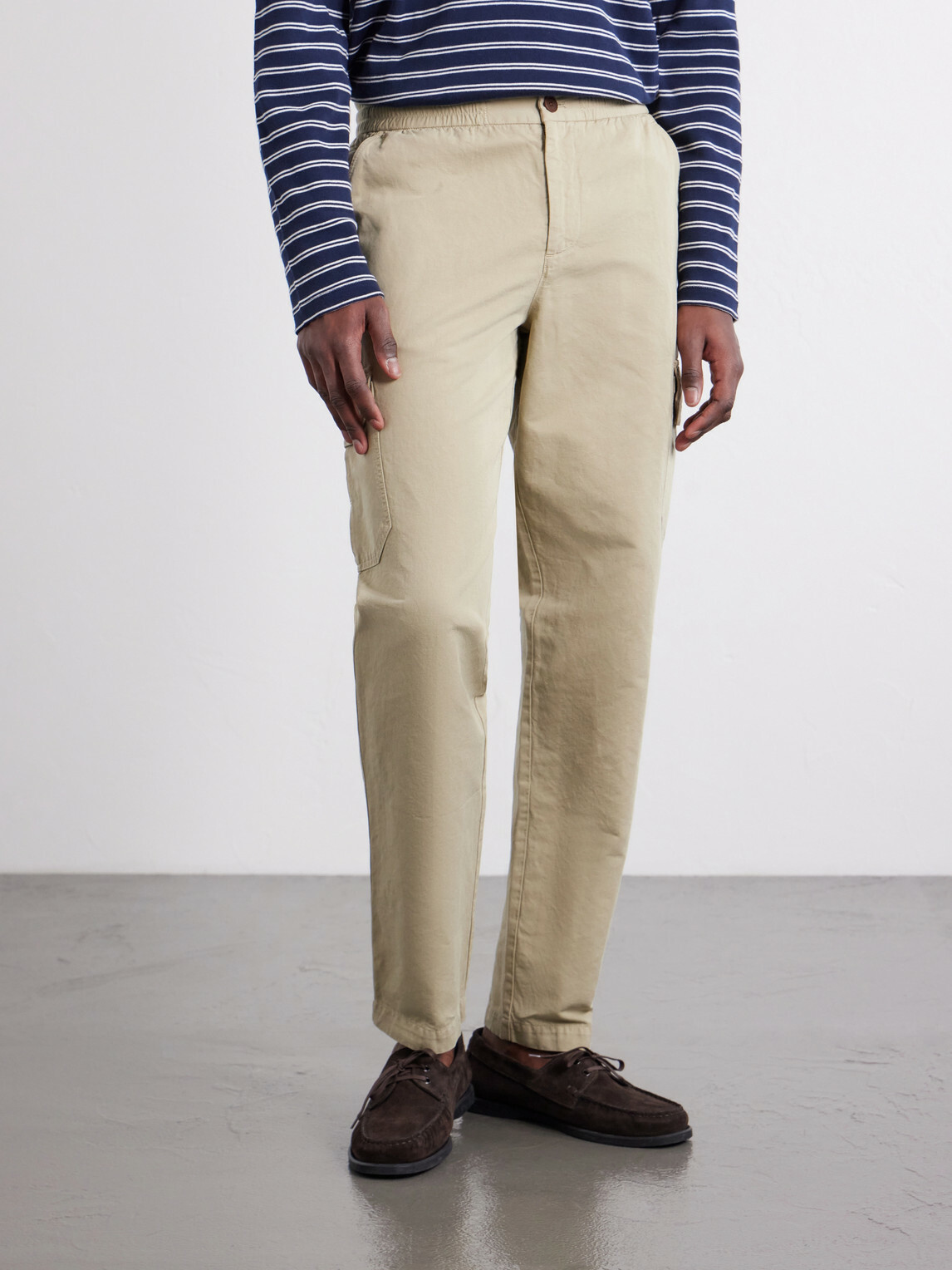 Mr P. - Tapered Cotton and Linen-Blend Trousers - Neutrals