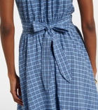 Faithfull Edessa checked cotton maxi dress
