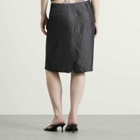 Peachy Den Women's Estelle Midi Skirt in Greyscale