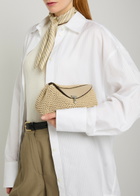 Toteme T-lock Mini Woven Leather Clutch - Cream - One Size