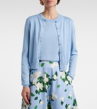 Carolina Herrera Cropped silk and cotton cardigan