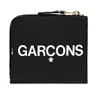 Comme des Garçons SA3100HL Huge Logo Wallet in Black