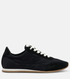 Toteme Flex suede-trimmed sneakers