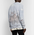 AMIRI - Printed Knitted Sweater - Blue