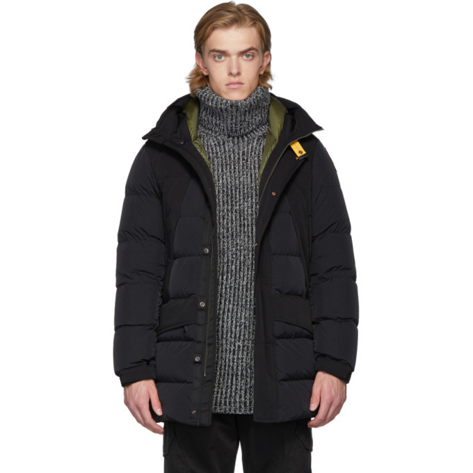 Parajumpers Black Down Skyline Shedir Jacket Parajumpers