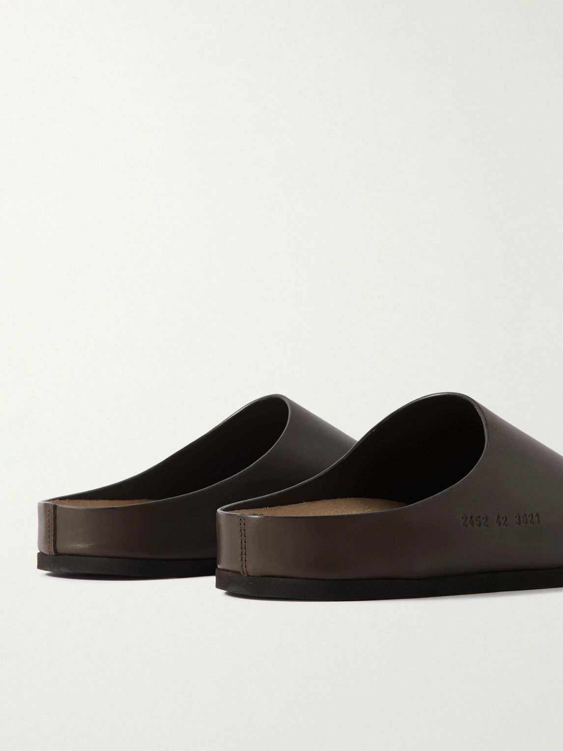 【Common Projects】レザー clogs Common Projects - Leather Clogs - Brown Common Projects