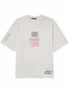 Acne Studios - Exford Scribble Printed Cotton-Jersey T-Shirt - White