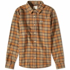 Foret Men's End Pillar Check Shirt in Rubber