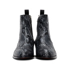 Giuseppe Zanotti Grey Python Seba Boots