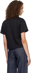 A.P.C. Black Boxy Micro Logo T-shirt