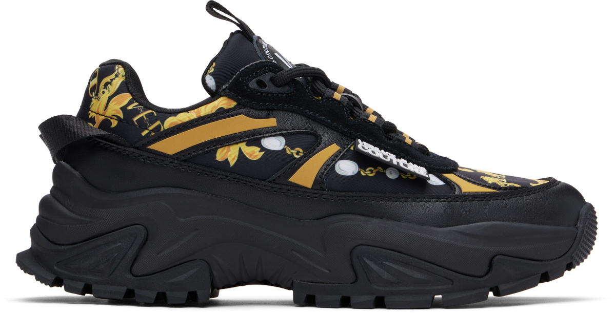 Versace Jeans Couture Black Hiker Low Top Sneakers