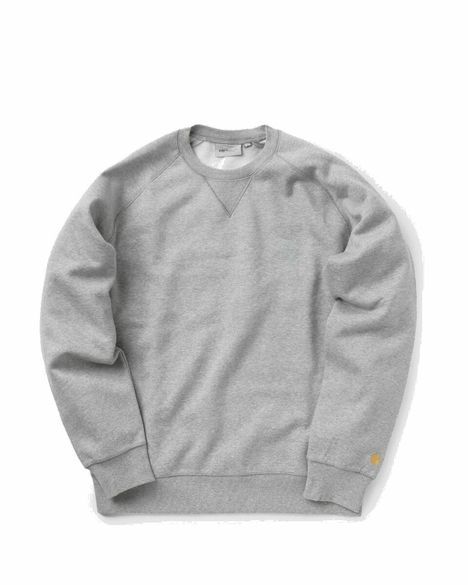 Photo: Carhartt Wip Chase Sweatshirt Grey - Mens - Sweatshirts