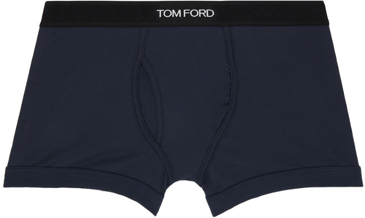 Photo: TOM FORD Navy Classic Fit Boxer Briefs