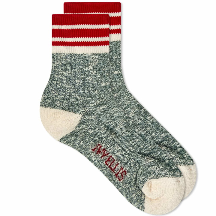 Photo: Ivy Ellis Socks Women's Slubbed Quarter Sock in Melvich