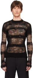 HELIOT EMIL Black Symbiotical Sweater