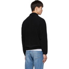 Blue Blue Japan Black Fleece Zip-Up Sweater