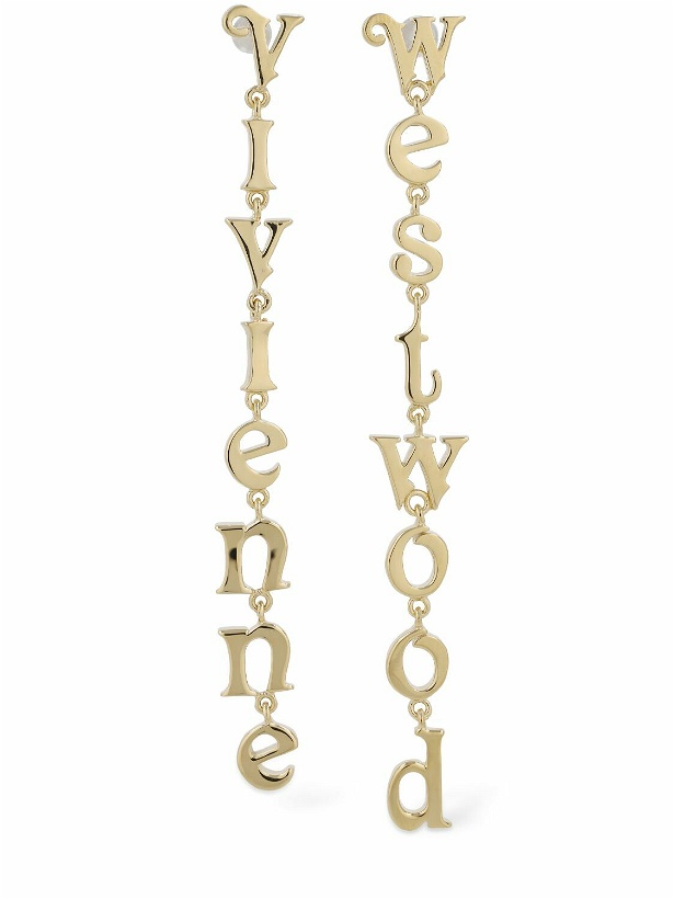 Photo: VIVIENNE WESTWOOD Raimunda Mismatched Brass Earrings