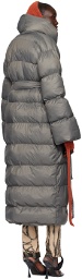Ottolinger Gray Laced Puffer Coat
