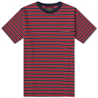 Beams Plus Men's Multi Stripe Pocket T-Shirt in Navy