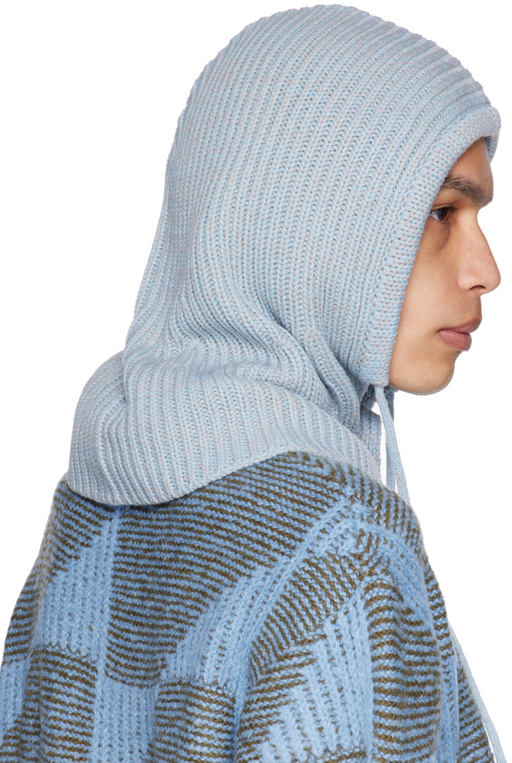 AFTER PRAY Blue Drawstring Beanie