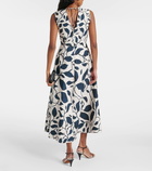 'S Max Mara Printed cotton poplin midi dress