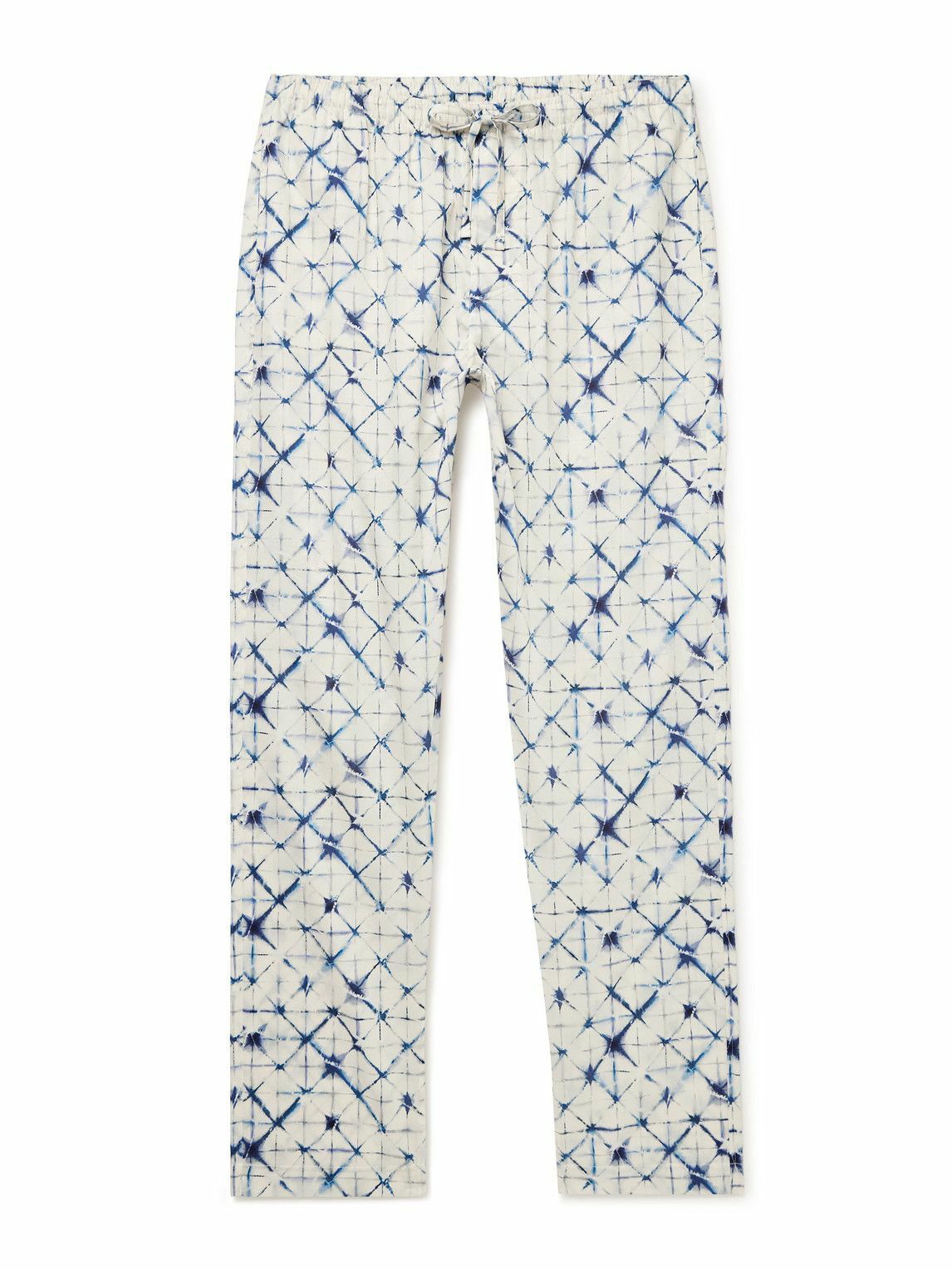 Photo: Zimmerli - Printed Cotton-Sateen Pyjama Trousers - Blue