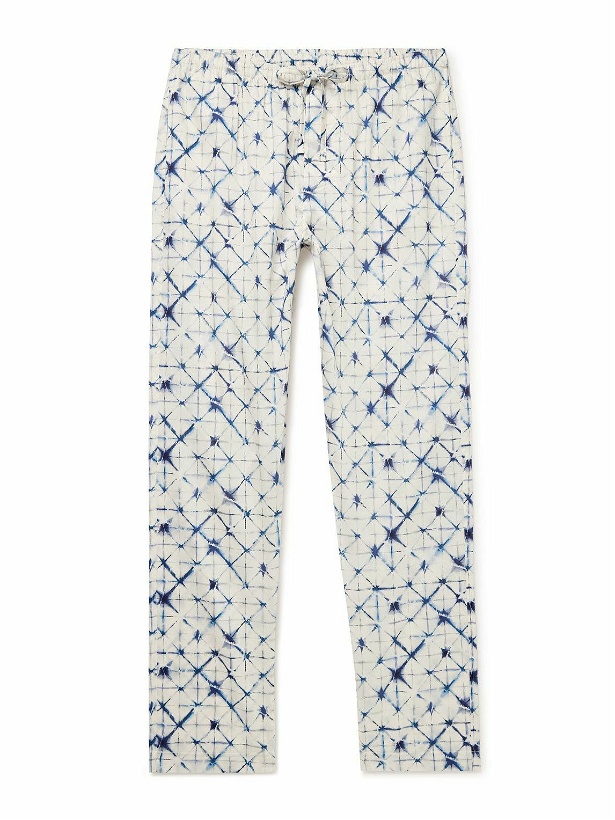 Photo: Zimmerli - Printed Cotton-Sateen Pyjama Trousers - Blue