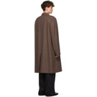 Balenciaga Brown Wool Square Shoulder Coat