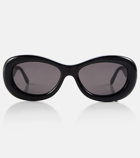 Courreges - Oval acetate sunglasses